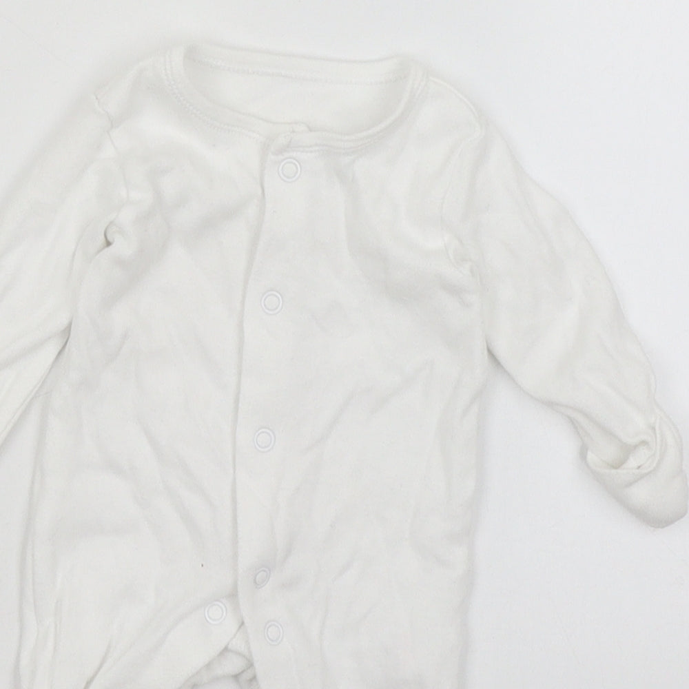 George Baby White   Babygrow One-Piece Size Newborn