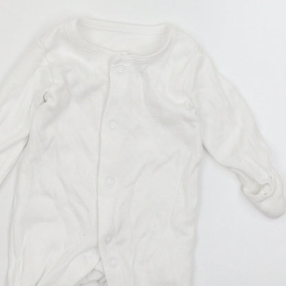 George Baby White   Babygrow One-Piece Size Newborn