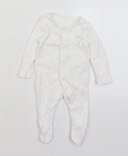 George Baby White   Babygrow One-Piece Size Newborn