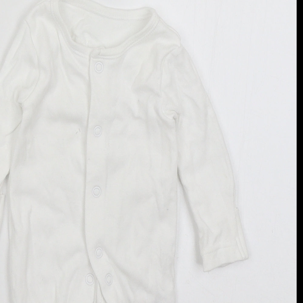 George Baby White   Babygrow One-Piece Size Newborn