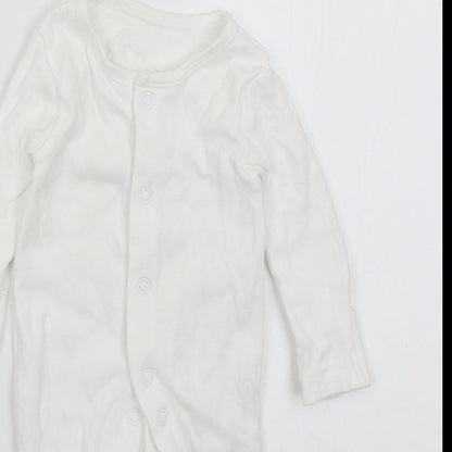 George Baby White   Babygrow One-Piece Size Newborn