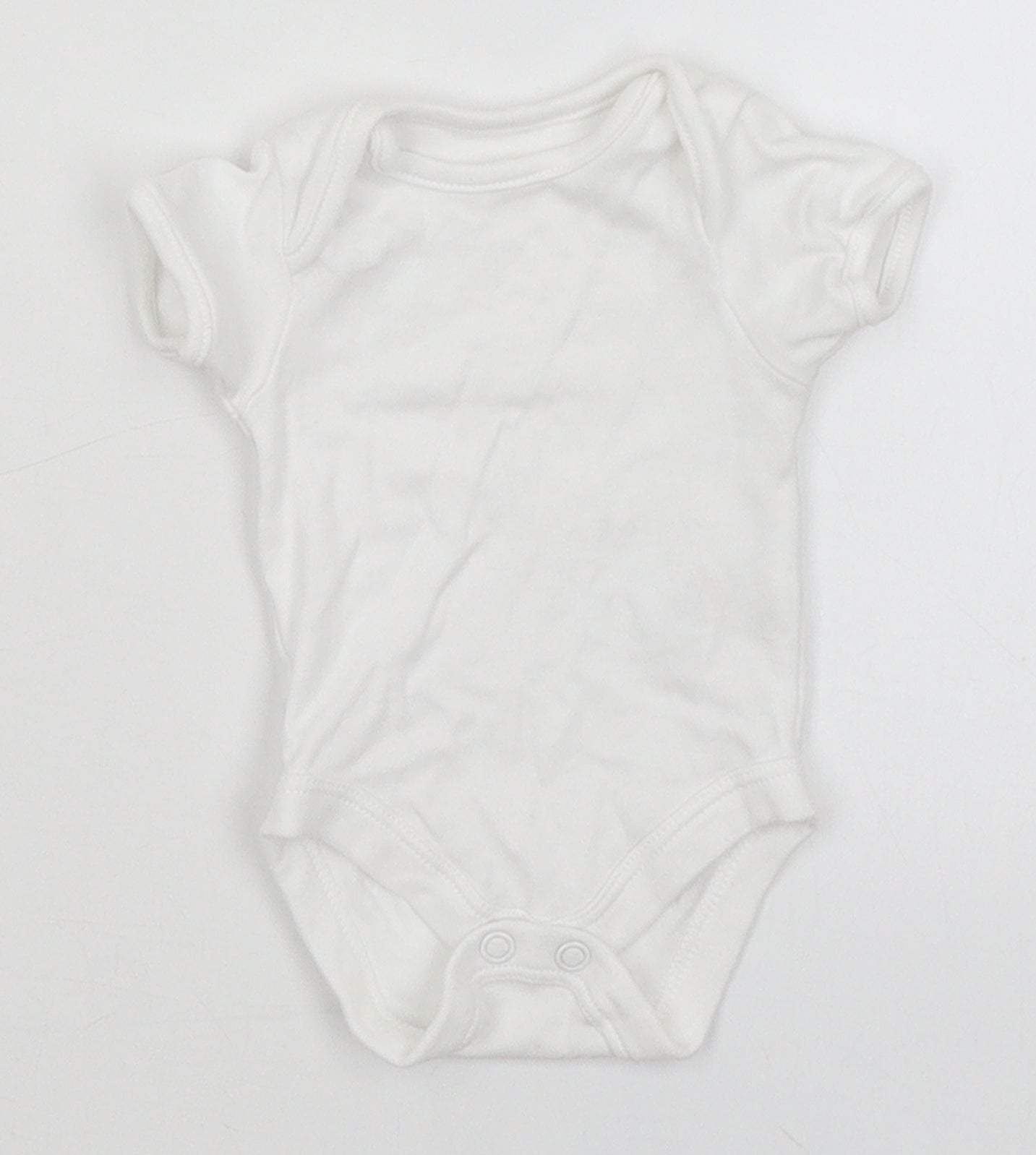 George Baby White   Romper One-Piece Size Newborn