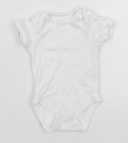 George Baby White   Romper One-Piece Size Newborn