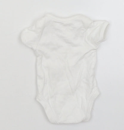 George Baby White   Romper One-Piece Size Newborn