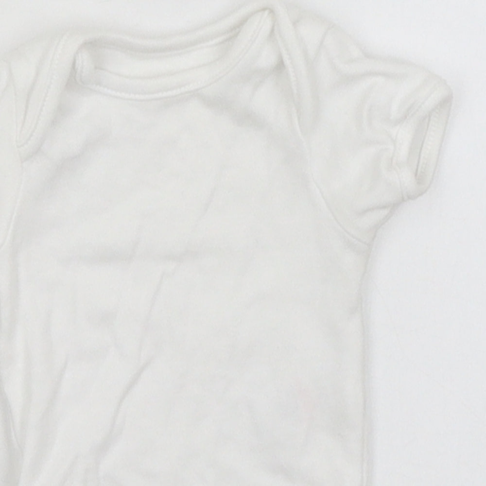 George Baby White   Romper One-Piece Size Newborn