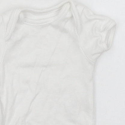 George Baby White   Romper One-Piece Size Newborn
