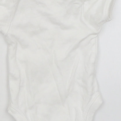 George Baby White   Romper One-Piece Size Newborn