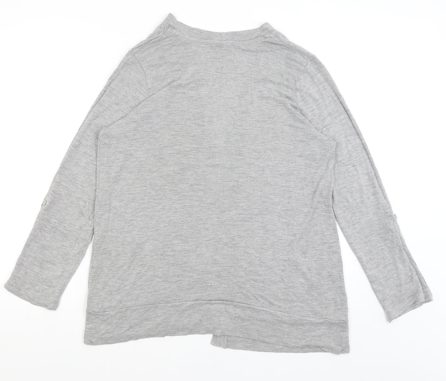 Womens UK Size 20 Papaya Grey Shrug Jumper