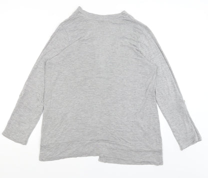 Womens UK Size 20 Papaya Grey Shrug Jumper