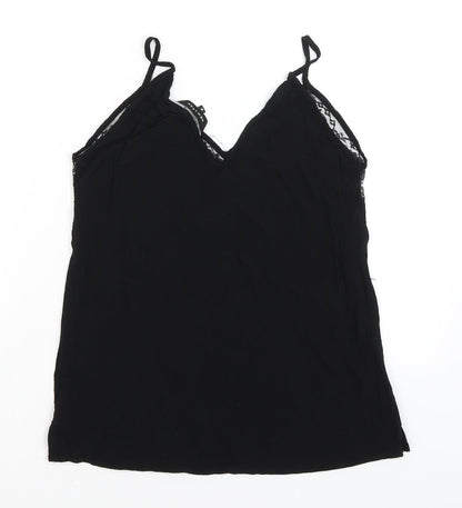 Womens UK Size 8 New Look Black Camisole Tank
