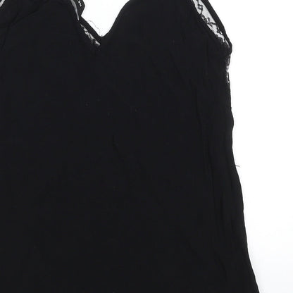 Womens UK Size 8 New Look Black Camisole Tank