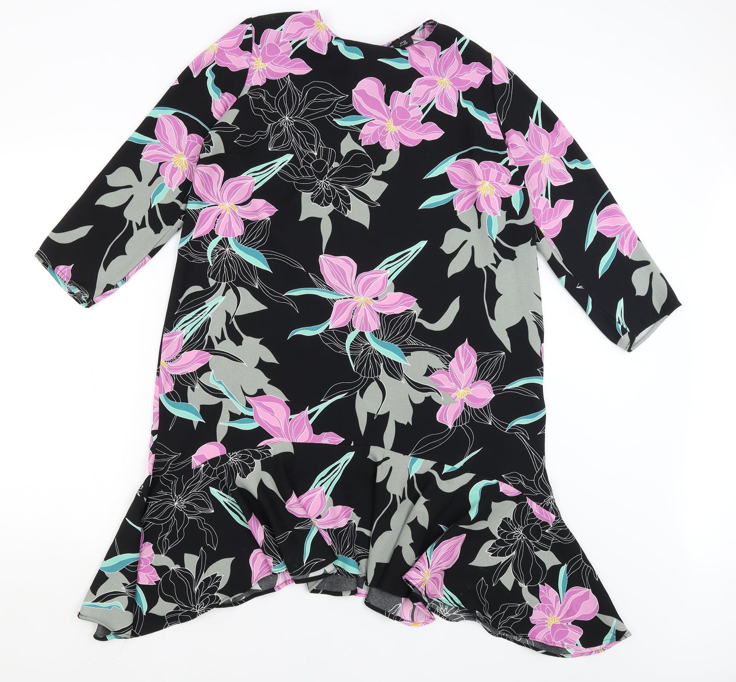 River Island Womens Black Floral  Mermaid  Size 14
