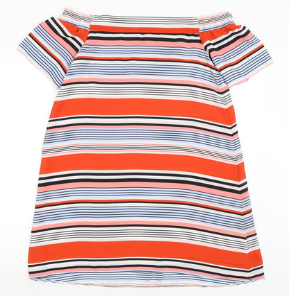 New Look Womens Blue Striped  A-Line  Size 12