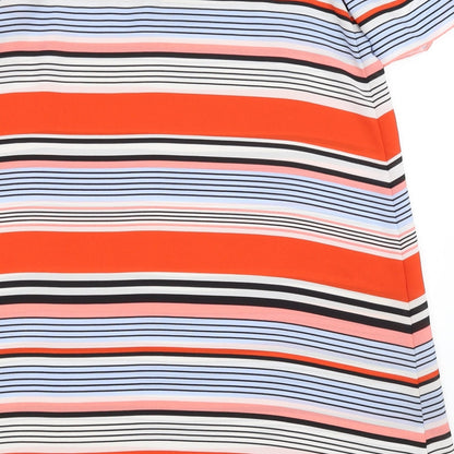 New Look Womens Blue Striped  A-Line  Size 12