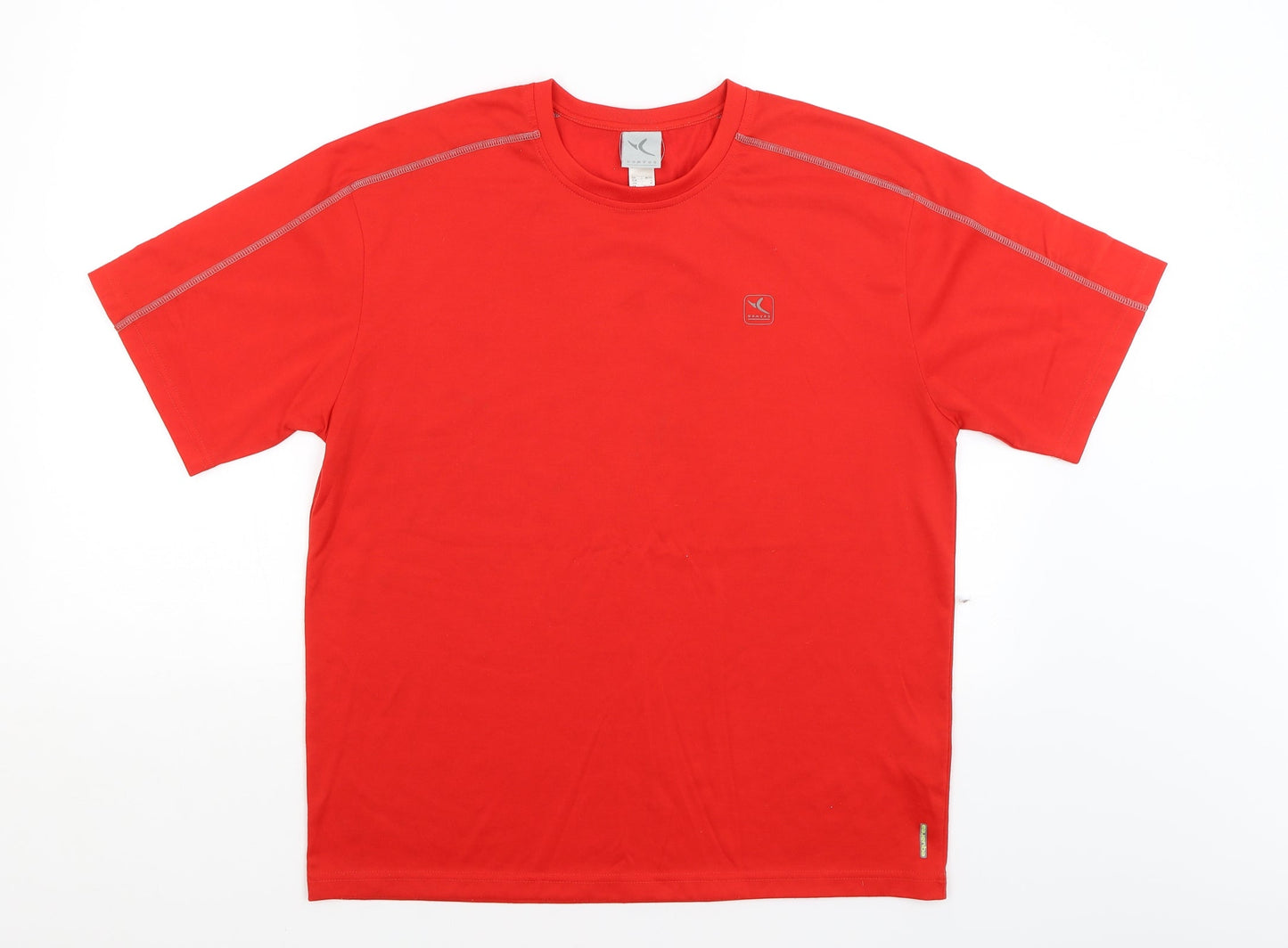 DOMYOS Mens Red   Basic T-Shirt Size L
