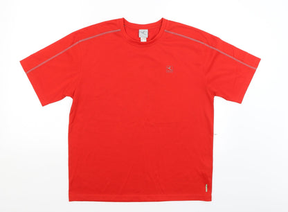 DOMYOS Mens Red   Basic T-Shirt Size L