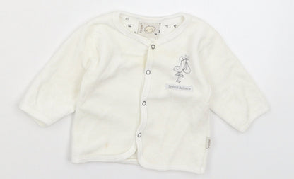 Fixoni Baby White   Cardigan Jumper Size 0-3 Months