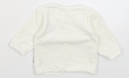 Fixoni Baby White   Cardigan Jumper Size 0-3 Months