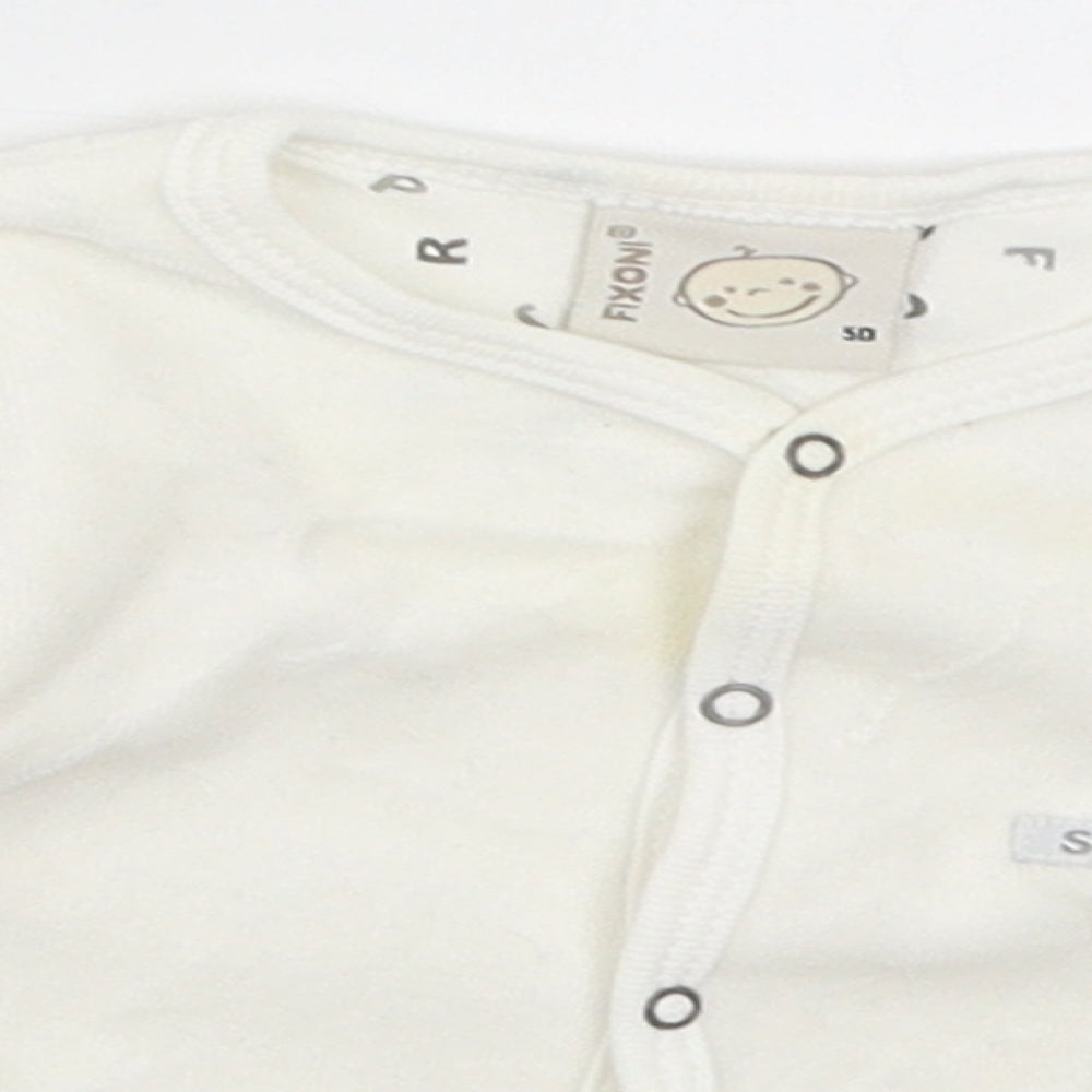 Fixoni Baby White   Cardigan Jumper Size 0-3 Months