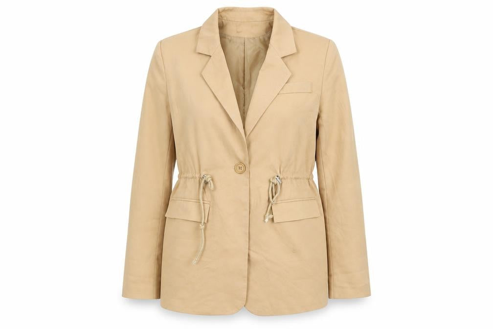 Womens UK Size 10 Pretty Little Thing Brown Overcoat