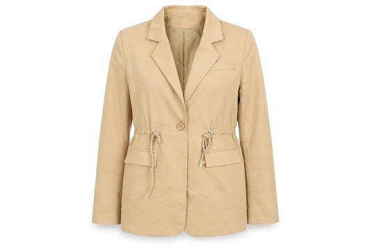 Womens UK Size 10 Pretty Little Thing Brown Overcoat