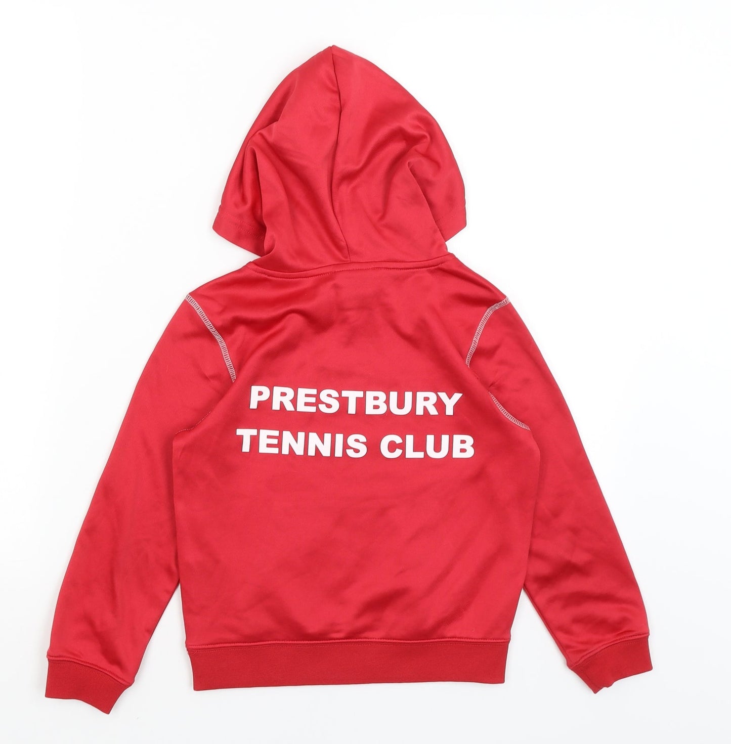 Printer Boys Red   Pullover Hoodie Size 5-6 Years  - Prestbury Tennis Club