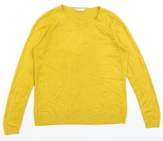 BHS Womens Yellow   Pullover Jumper Size 12