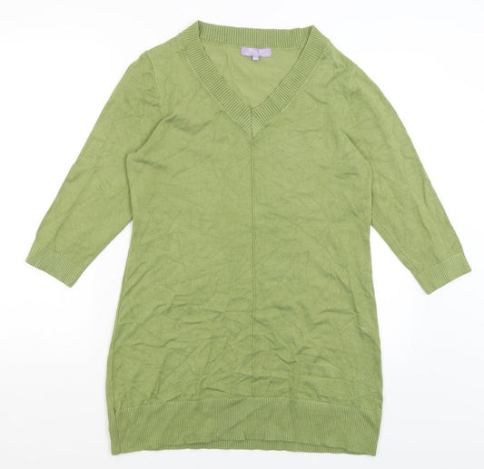 Womens UK Size 10 Michele Hope Green Pullover Jumper