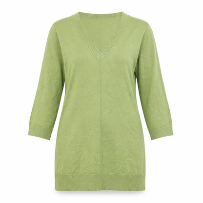 Womens UK Size 10 Michele Hope Green Pullover Jumper