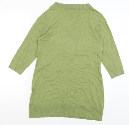 Womens UK Size 10 Michele Hope Green Pullover Jumper
