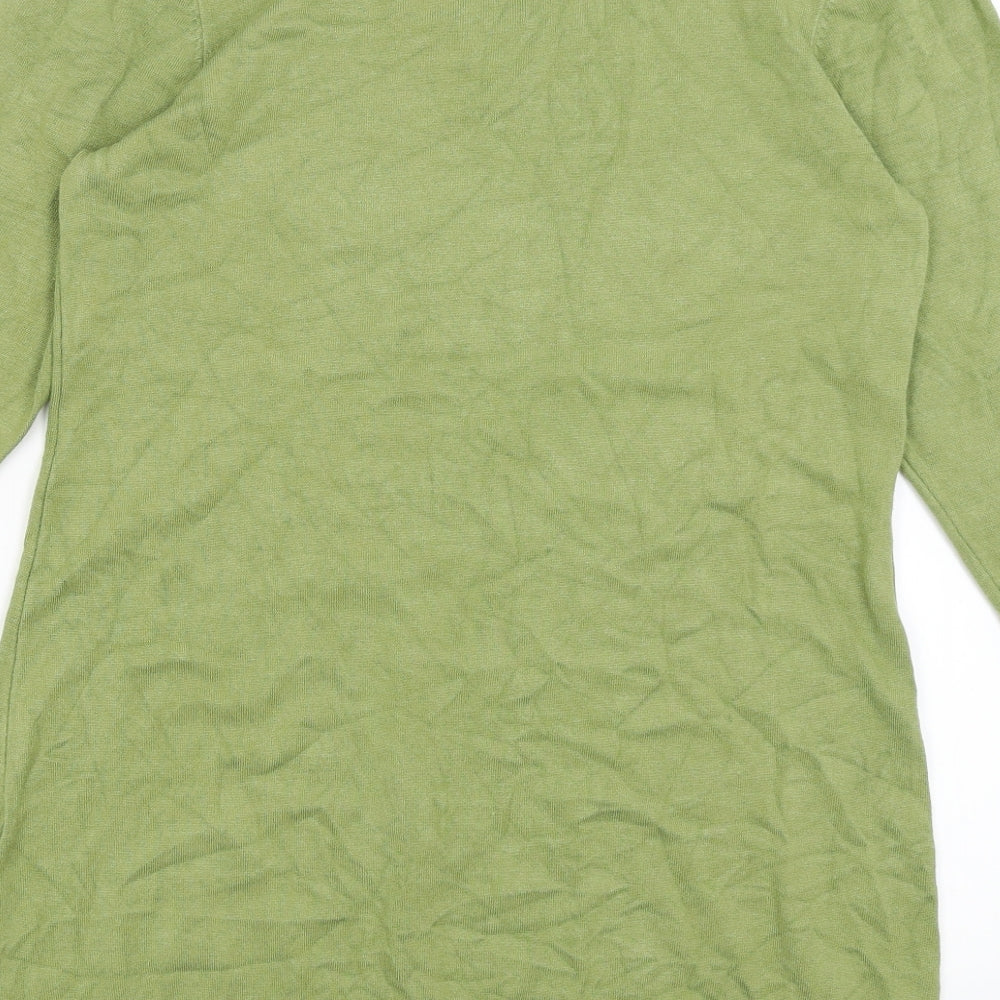 Womens UK Size 10 Michele Hope Green Pullover Jumper