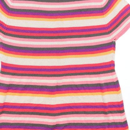 Womens UK Size XL M&Co Pink Cardigan Jumper