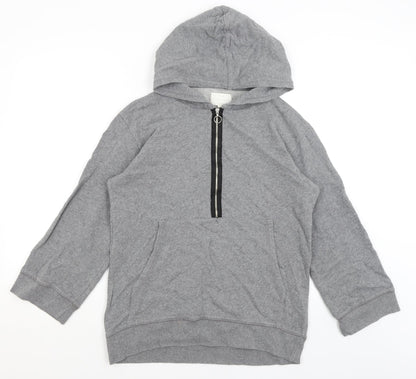Womens UK Size M NEXT Grey Pullover Hoodie