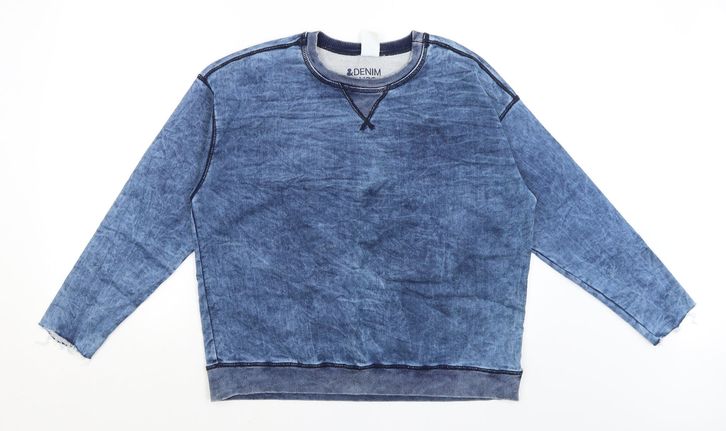 H&M Mens Blue   Pullover Jumper Size M