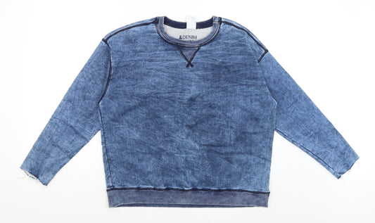 H&M Mens Blue   Pullover Jumper Size M