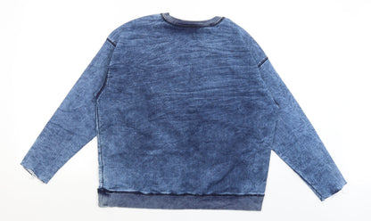 H&M Mens Blue   Pullover Jumper Size M