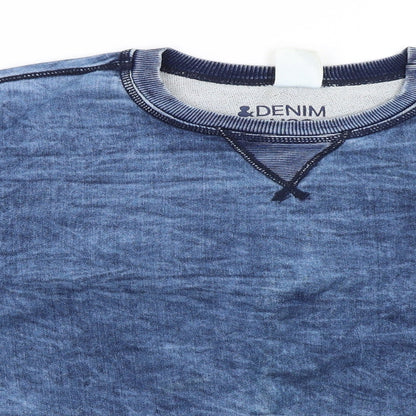 H&M Mens Blue   Pullover Jumper Size M