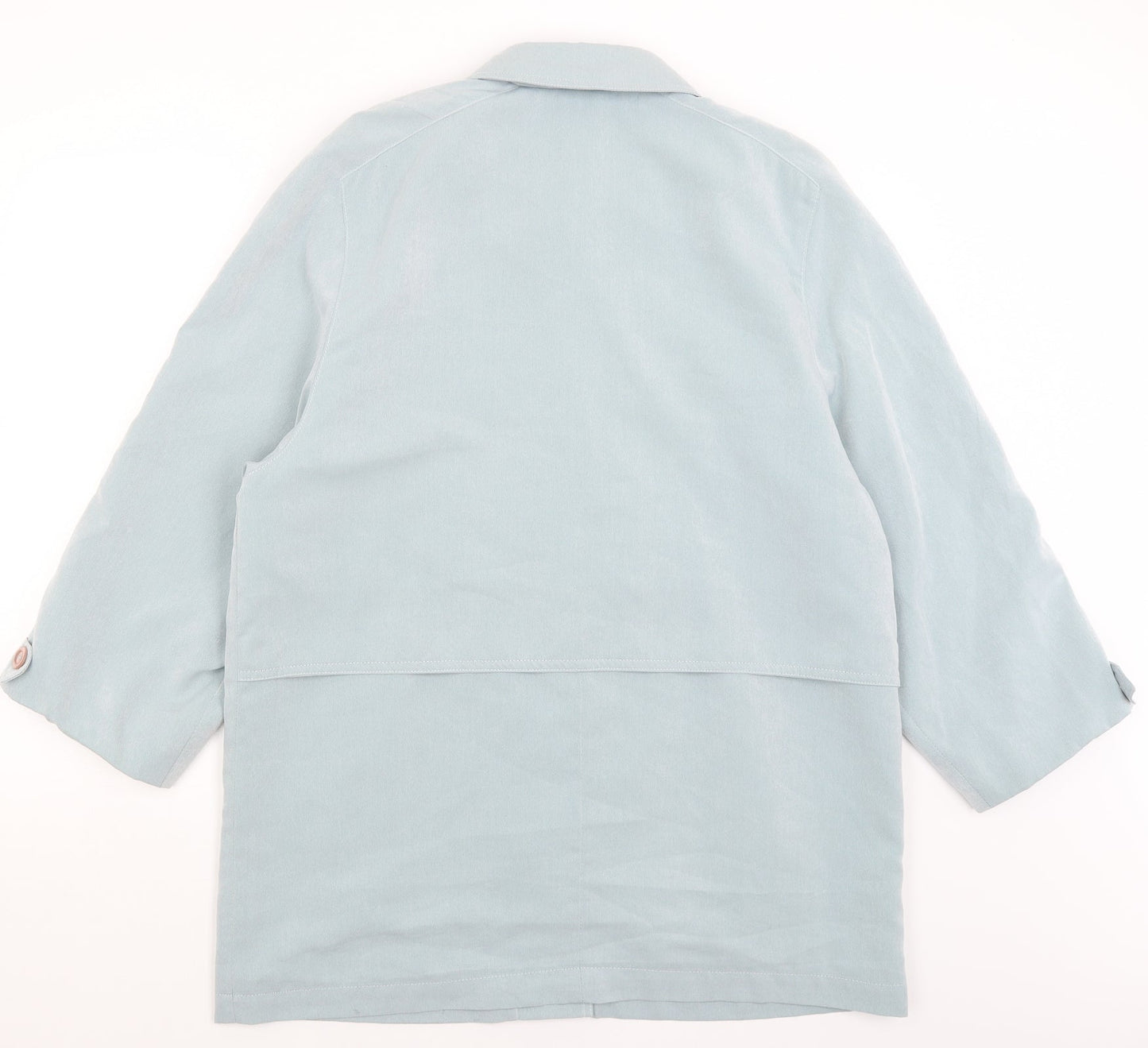 Womens UK Size L Preworn Blue Overcoat