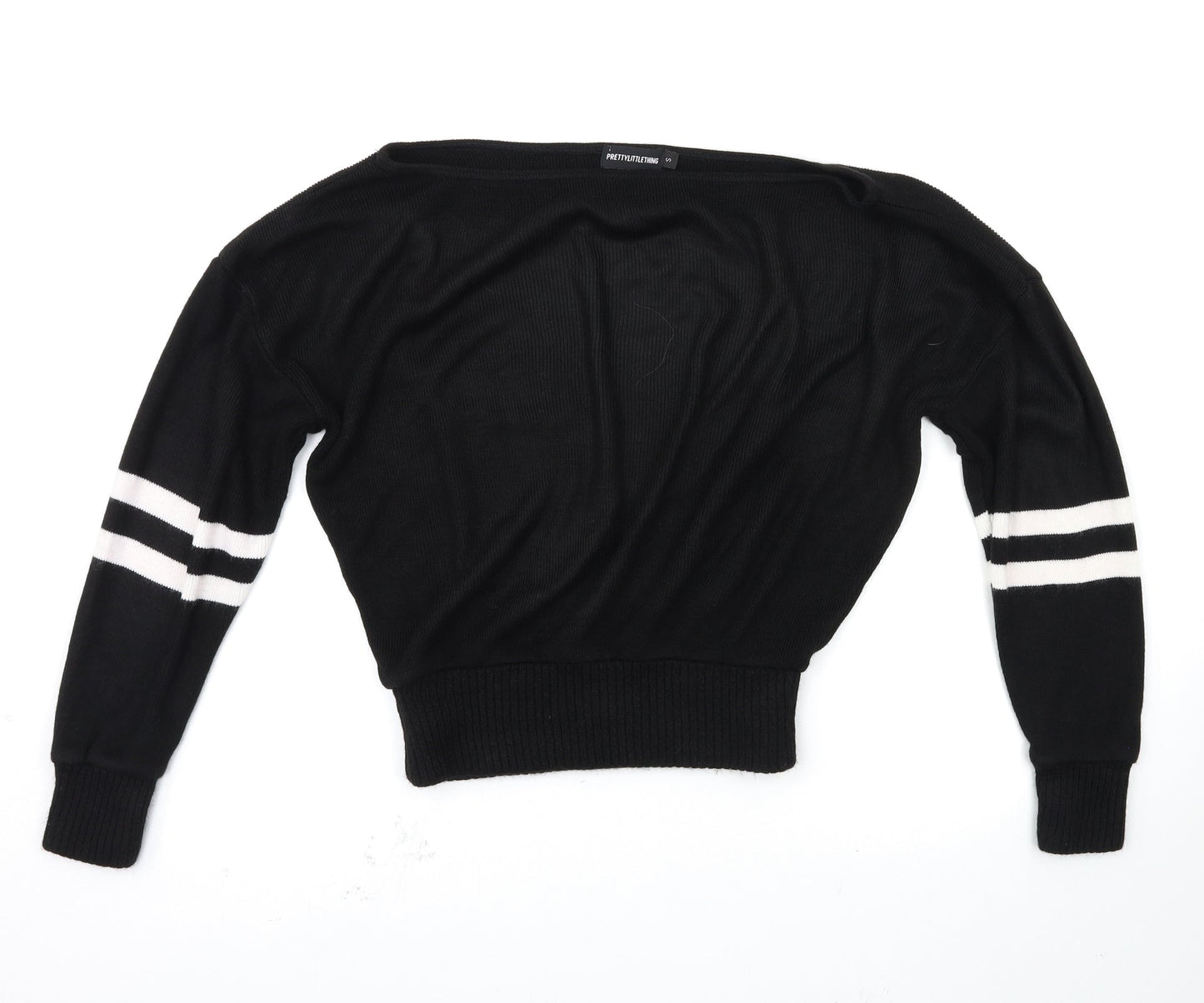 Womens UK Size S PRETTYLITTLETHING Black Pullover Jumper