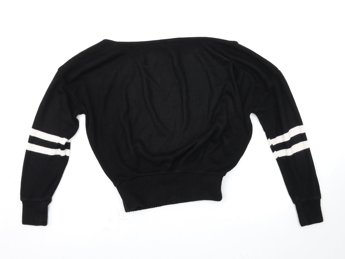 Womens UK Size S PRETTYLITTLETHING Black Pullover Jumper