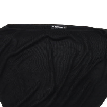 Womens UK Size S PRETTYLITTLETHING Black Pullover Jumper