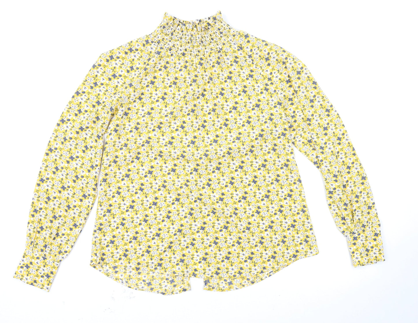 Womens UK Size 4 Glamorous Yellow Basic Blouse