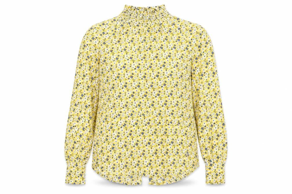 Womens UK Size 4 Glamorous Yellow Basic Blouse