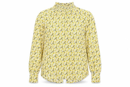 Womens UK Size 4 Glamorous Yellow Basic Blouse