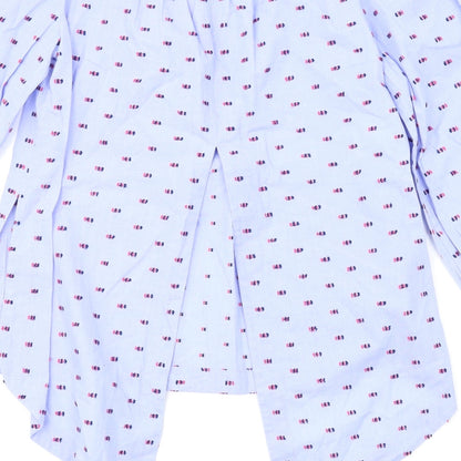 Womens UK Size 2XS BCBGMAXAZRIA Blue Basic Blouse
