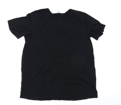 Womens UK Size M H&M Black Basic T-Shirt