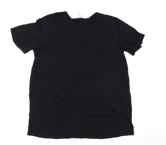 Womens UK Size M H&M Black Basic T-Shirt