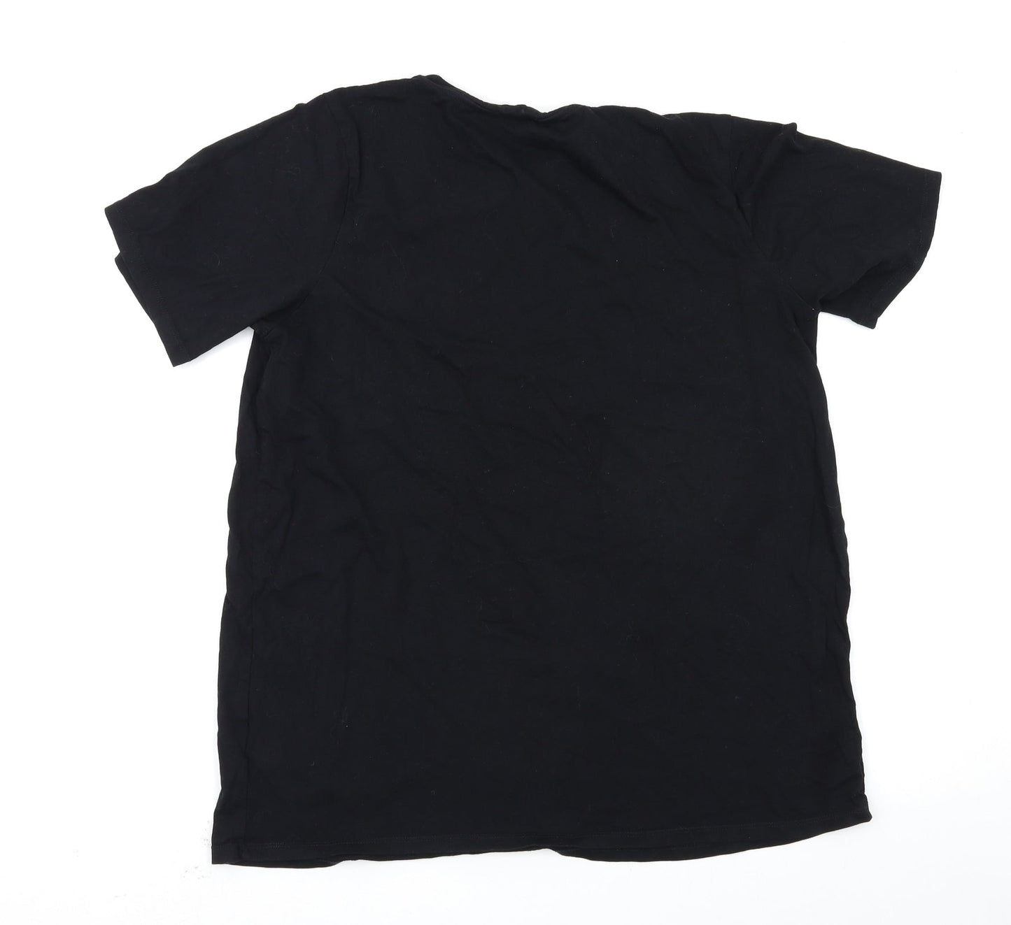 Womens UK Size M H&M Black Basic T-Shirt