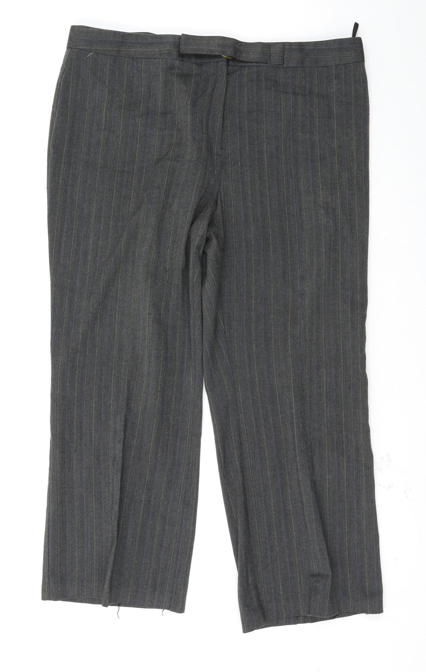 Womens UK Size 38 Preworn Regular Fit  Grey Trousers