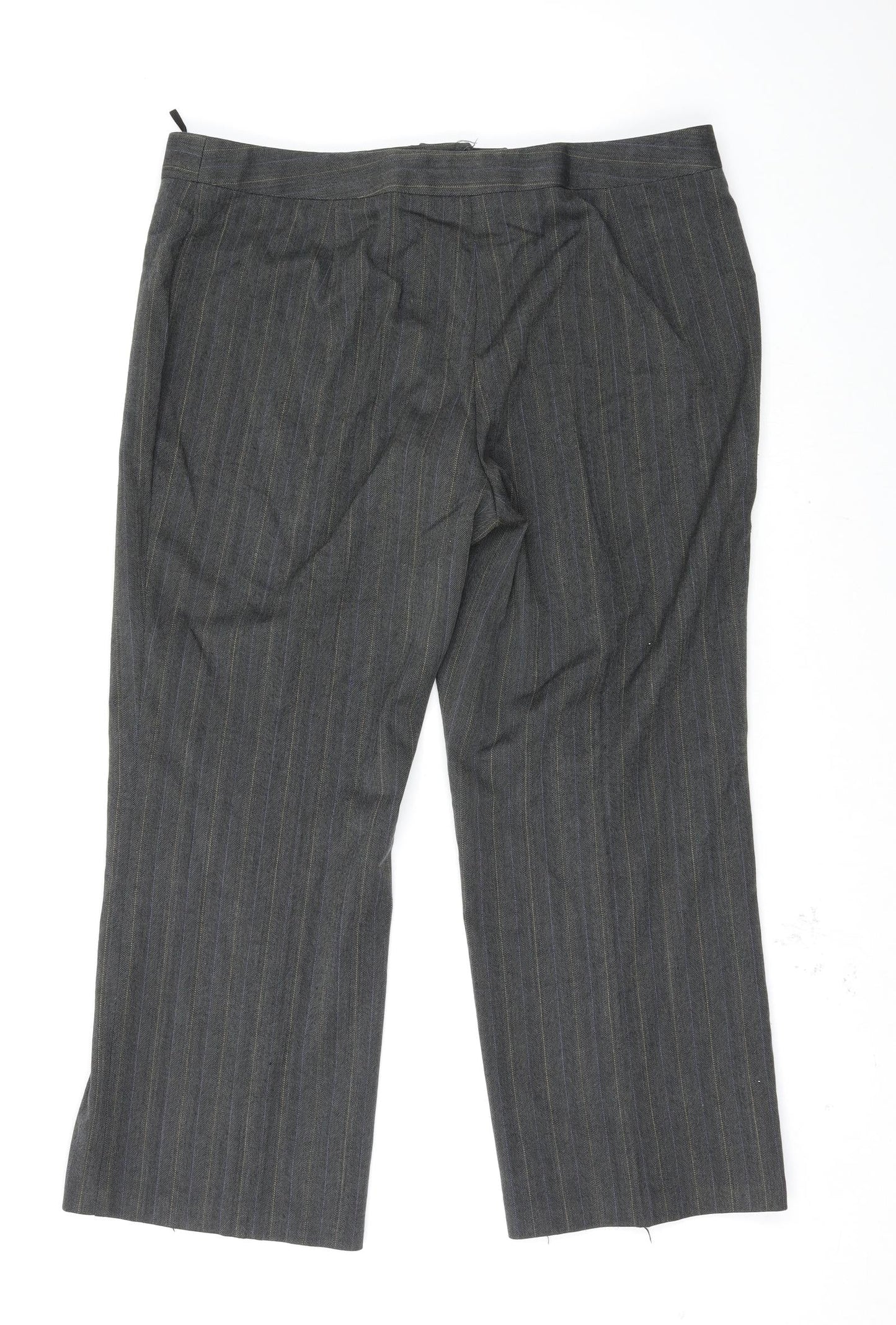 Womens UK Size 38 Preworn Regular Fit  Grey Trousers